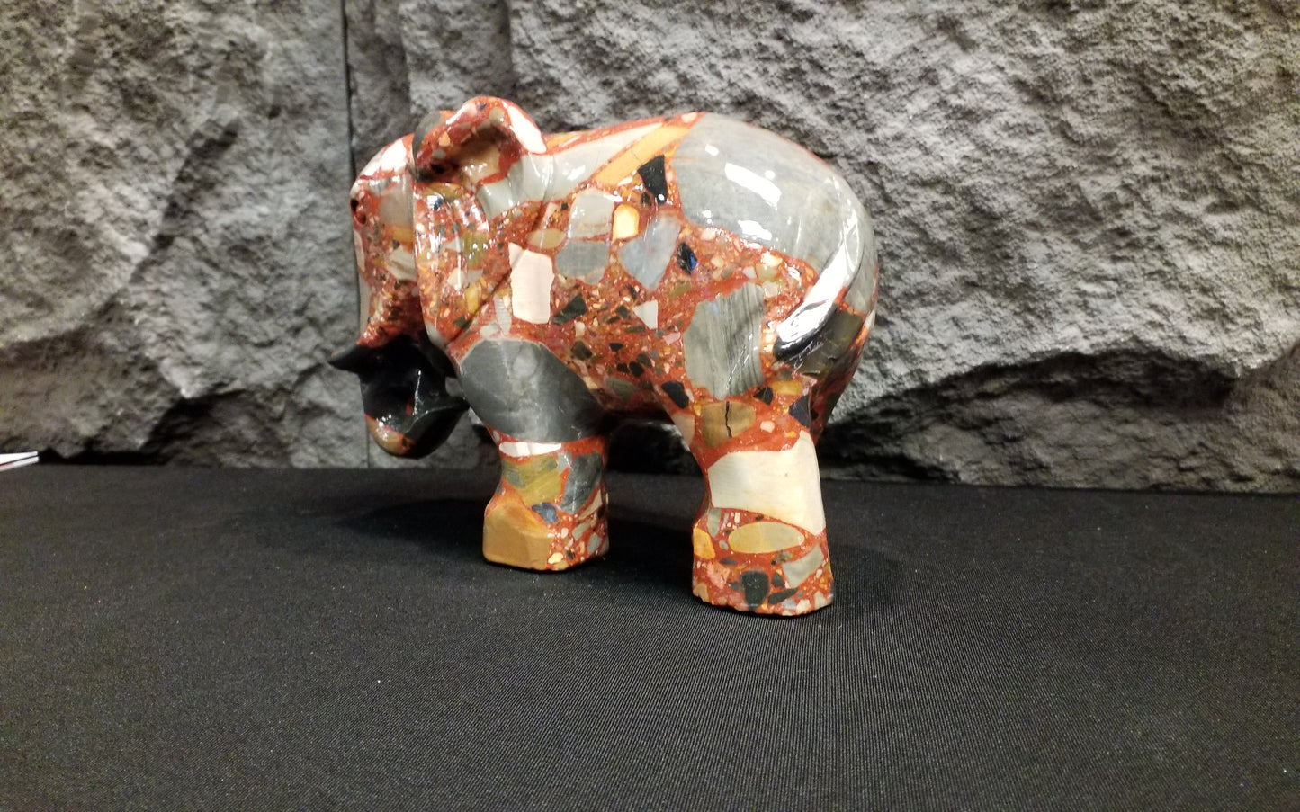 Large Ocean Jasper Elephant