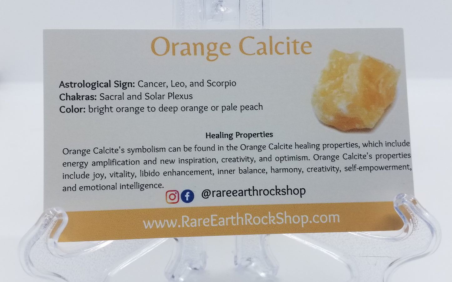 Orange Calcite Bracelet 8mm