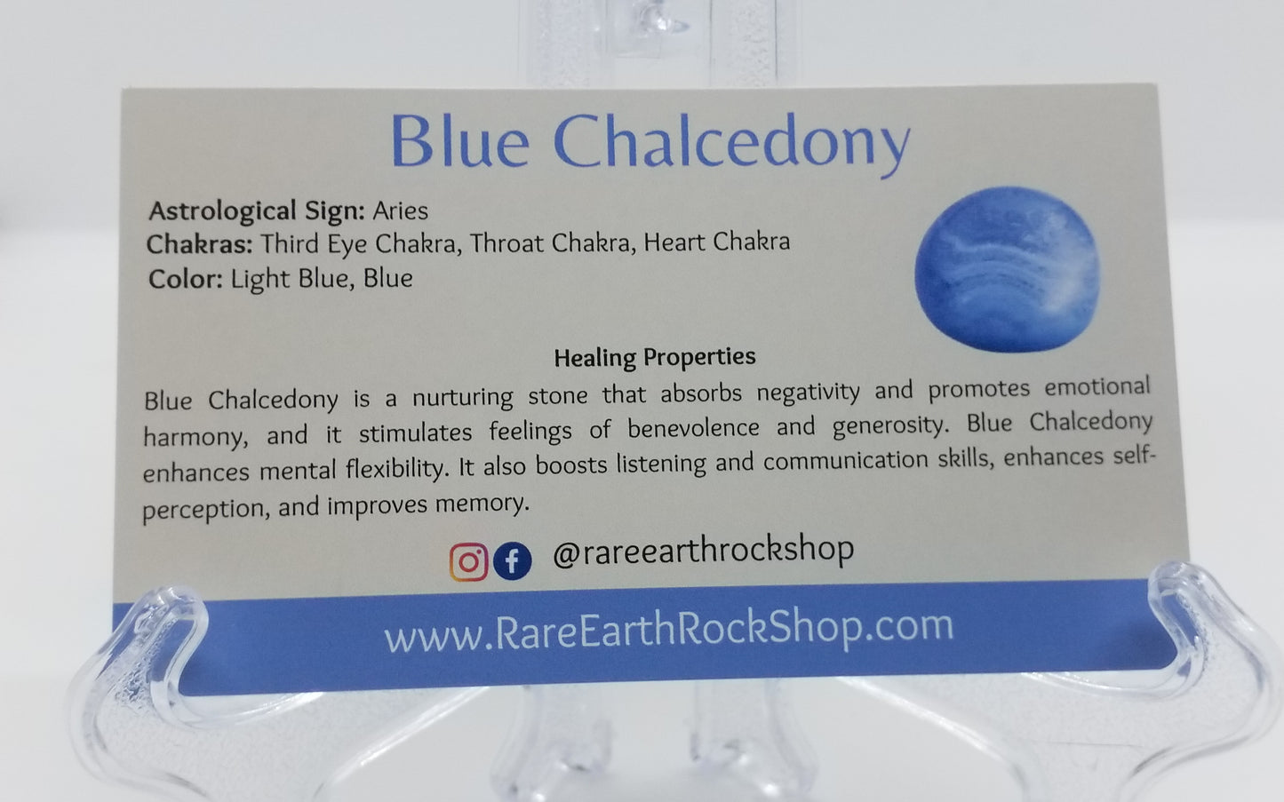 Blue Chalcedony Bracelet 8mm