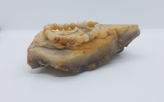 Yellow Jade Bracelet 8mm