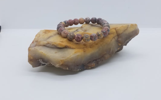 Leopard Skin Jasper Bracelet 8mm