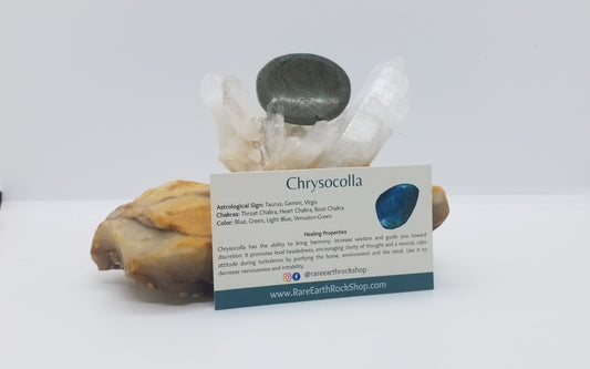 Chrysocolla Worry Stone