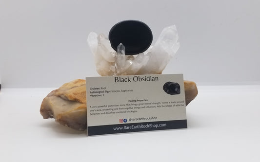 Black Obsidian Worry Stone