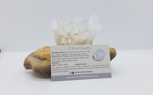 Clear Quartz Worry Stone