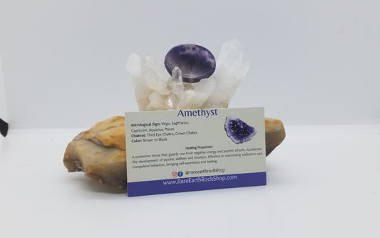 Amethyst Worry Stone