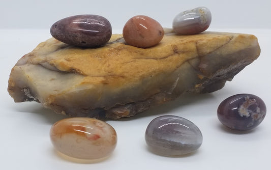 Purple Sage Agate Tumbled Stone