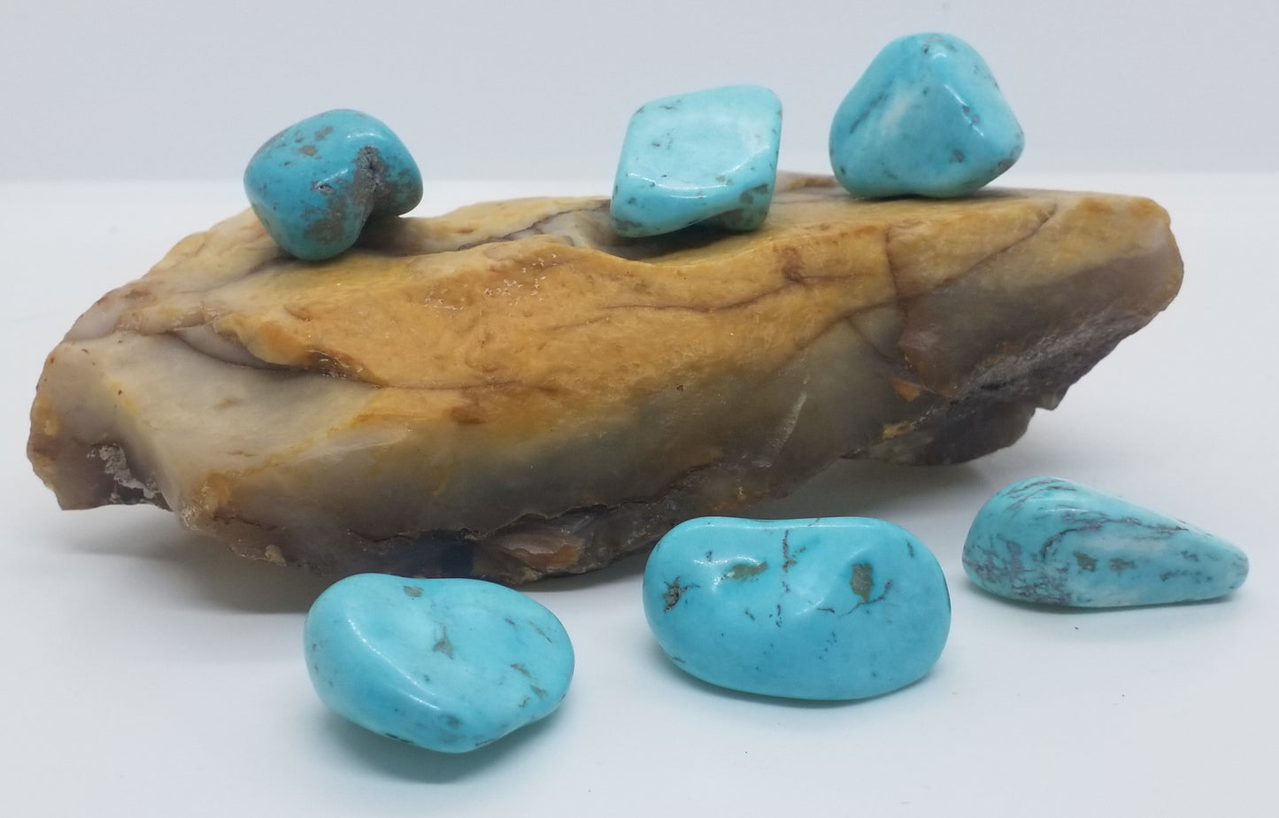 Green Howlite Tumbled Stone