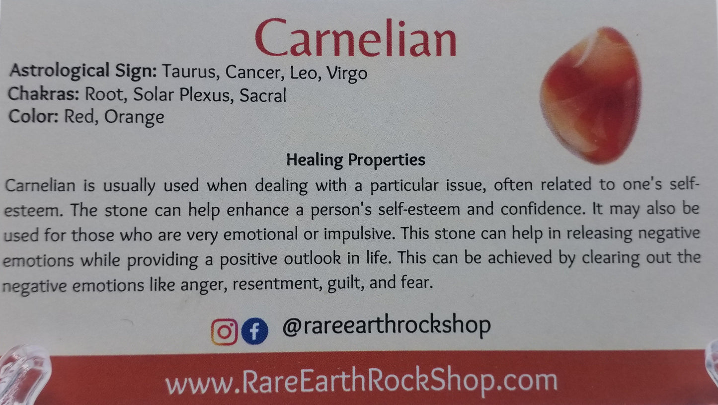 Carnelian Tumbled Stone