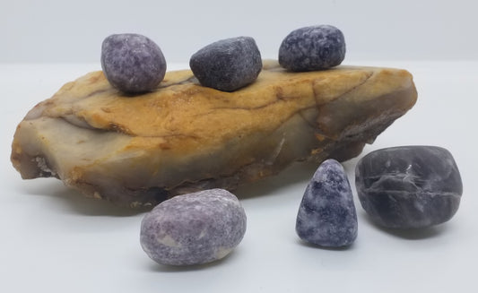 Purple Mica Tumbled Stone