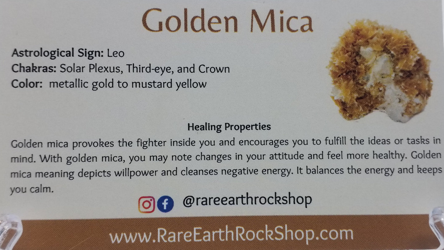 Golden Mica Tumbled Stone