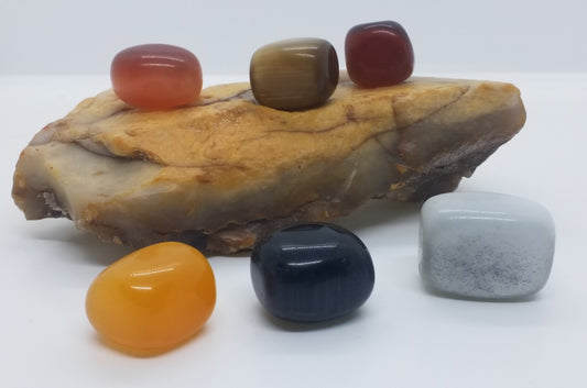 Colorful Cat's Eye Tumbled Stone