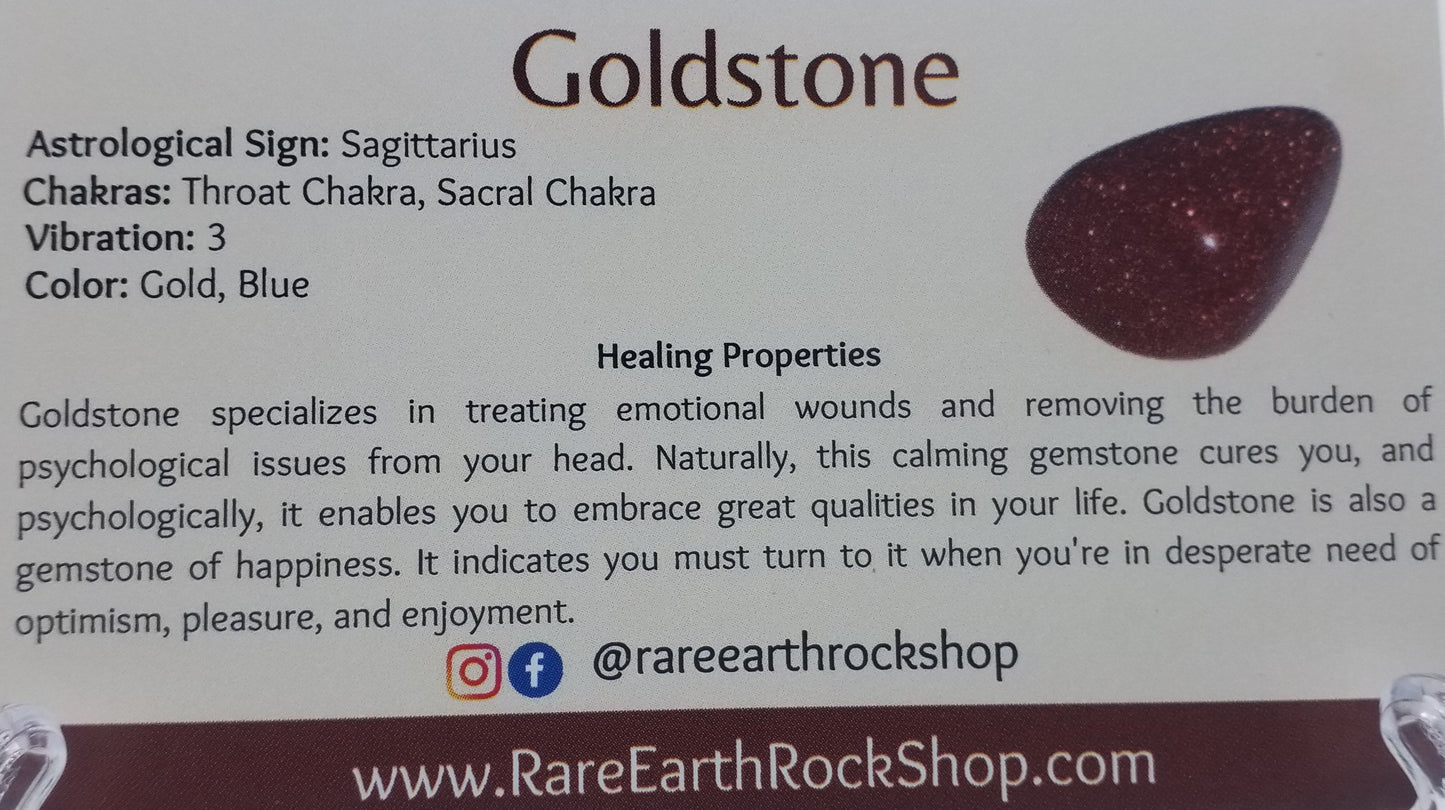 Goldstone Tumbled Stone