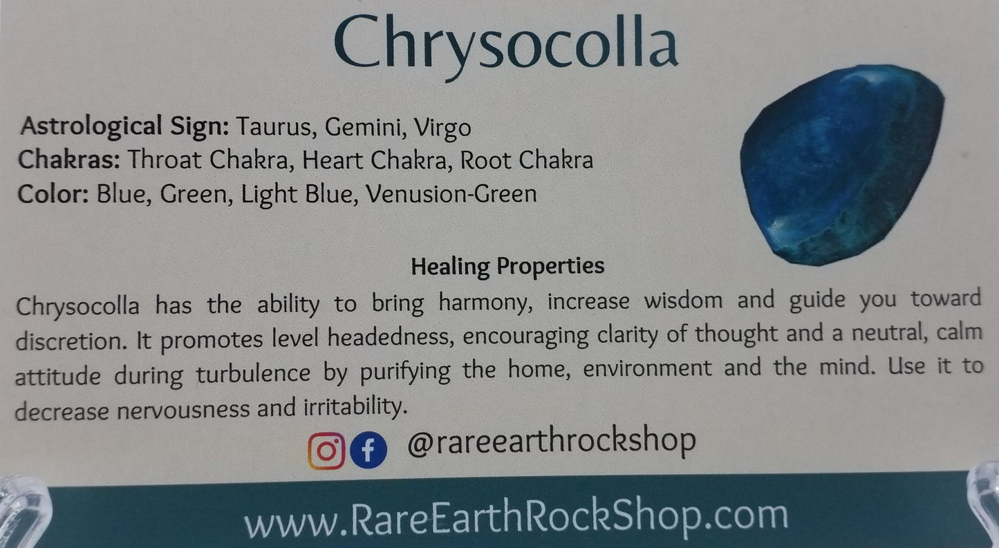 Chrysocolla Tumbled Stone