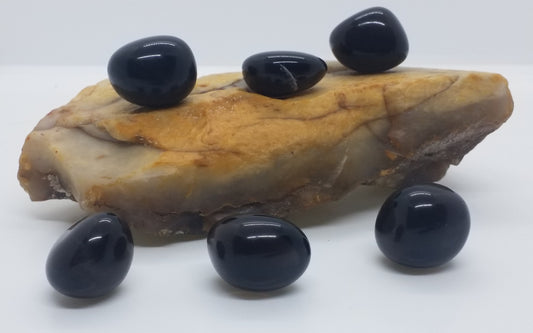 Black Agate Tumbled Stone