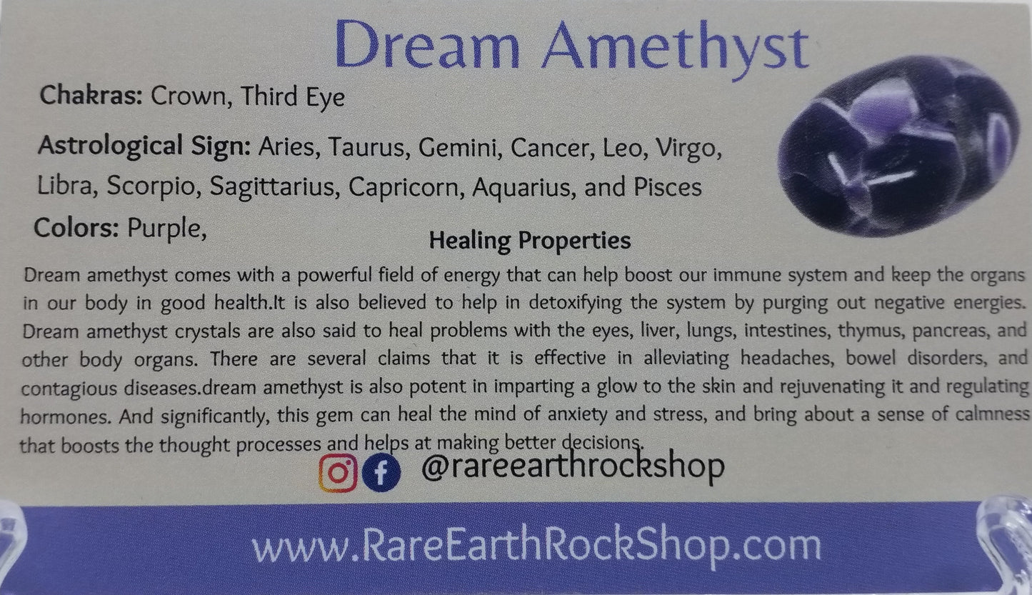 Dream Amethyst Tumbled Stone