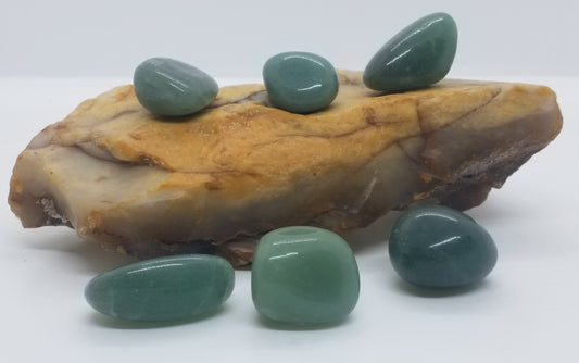 Green Strawberry Tumbled Stone
