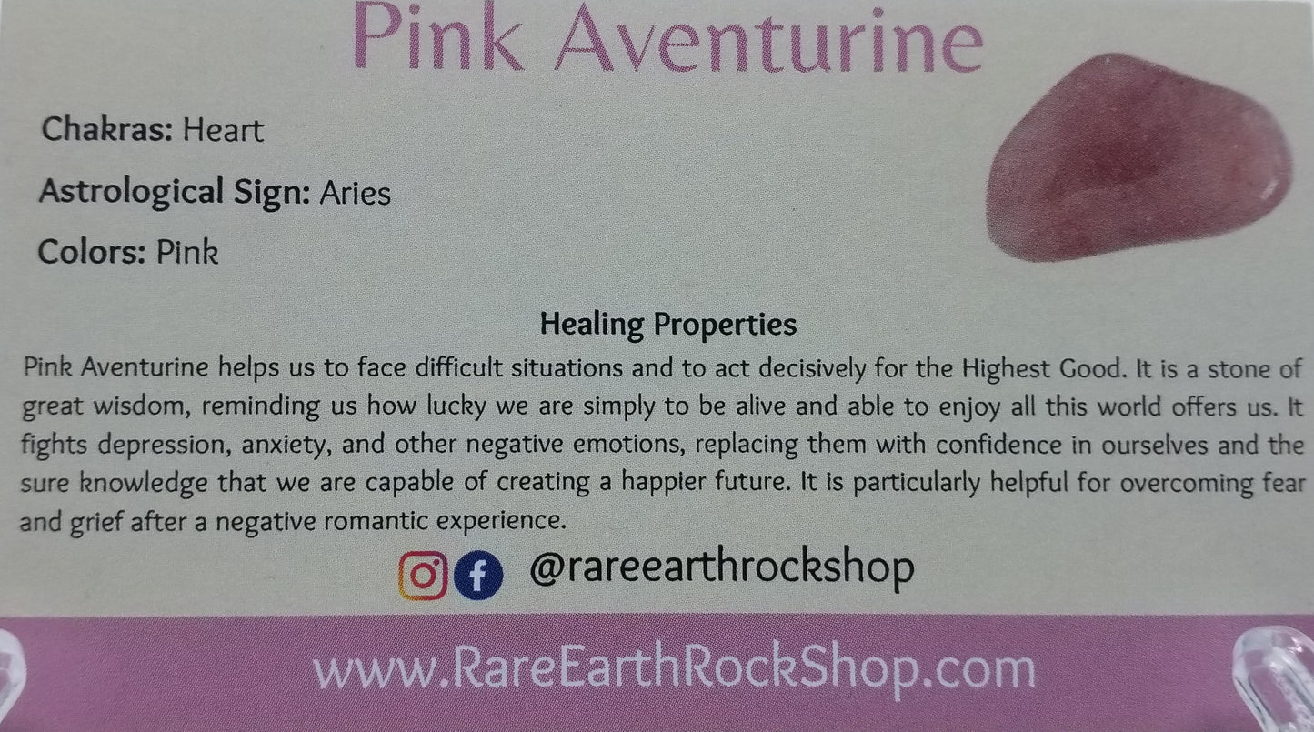 Pink Aventurine Tumbled Stone