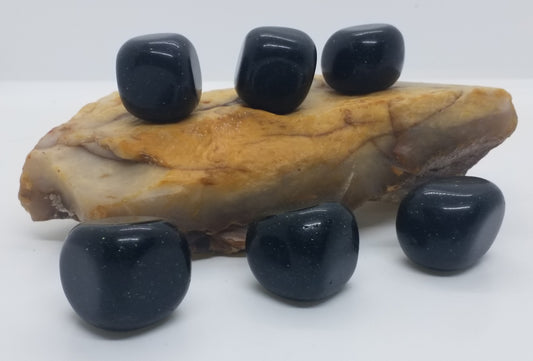 Green Goldstone Tumbled Stone