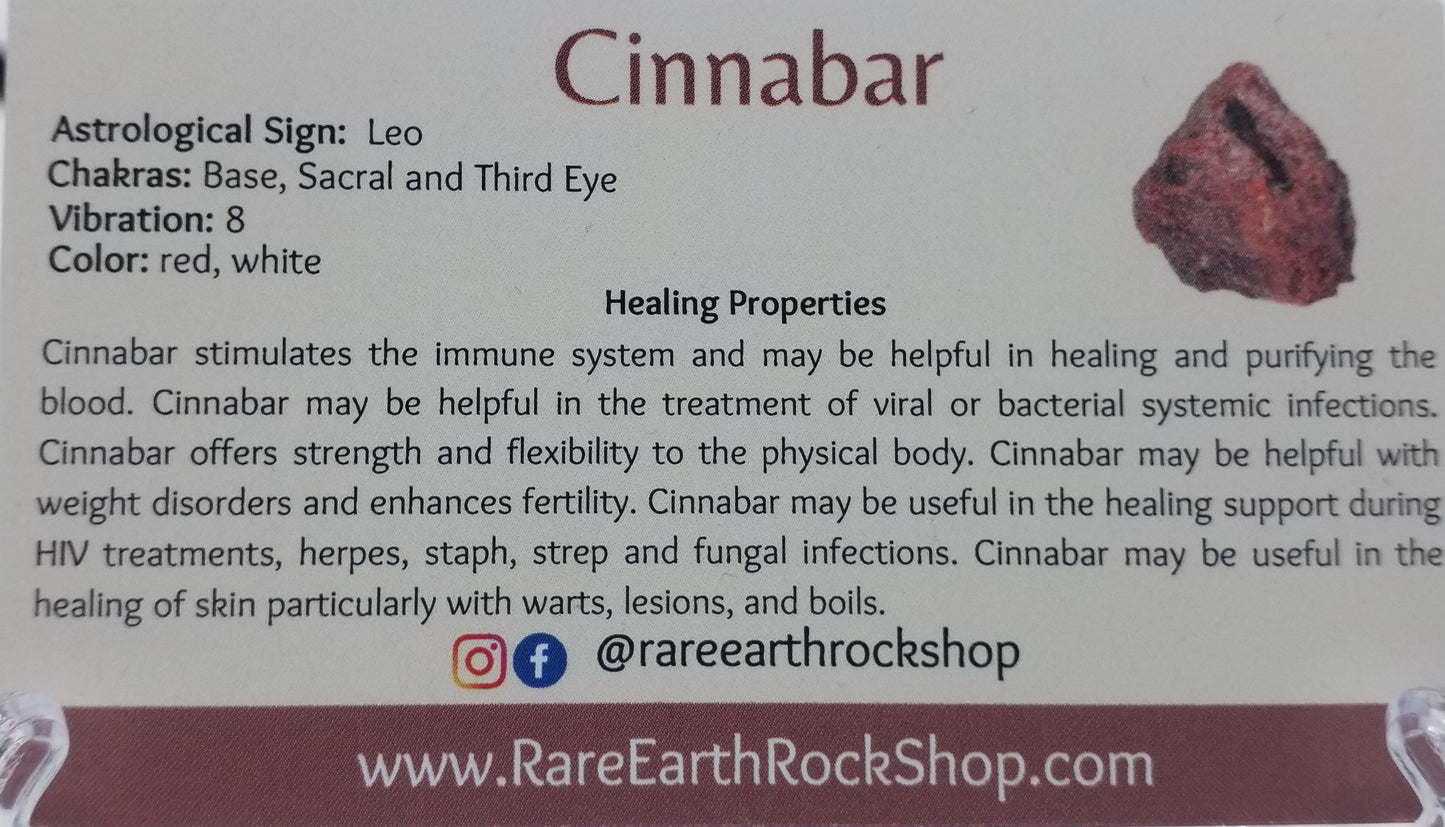 Cinnabar Tumbled Stone