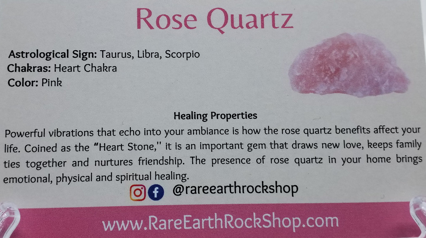 Rose Quartz Heart