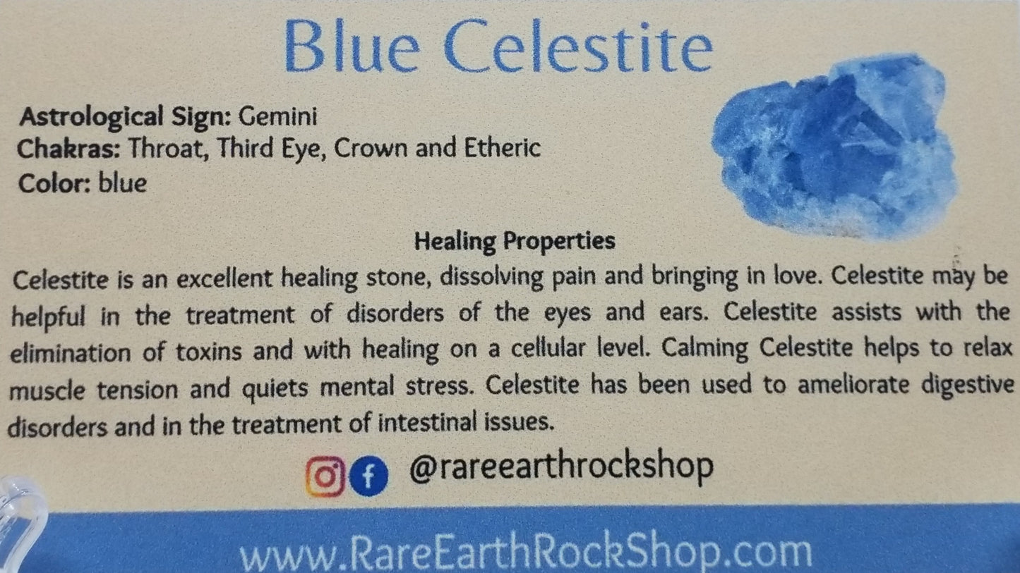Blue Celestite Flame #13