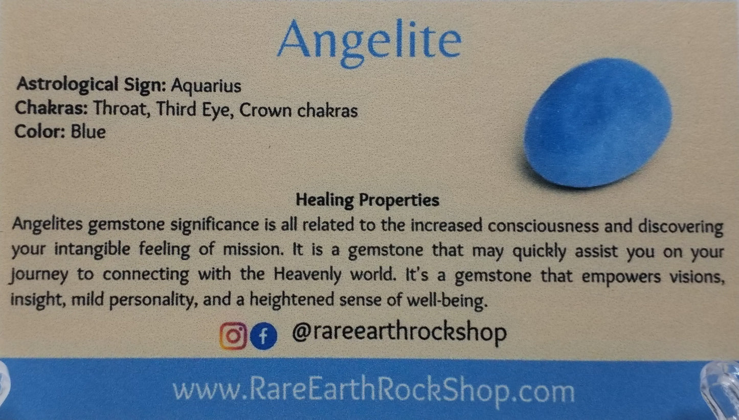 Angelite 8mm Bracelet