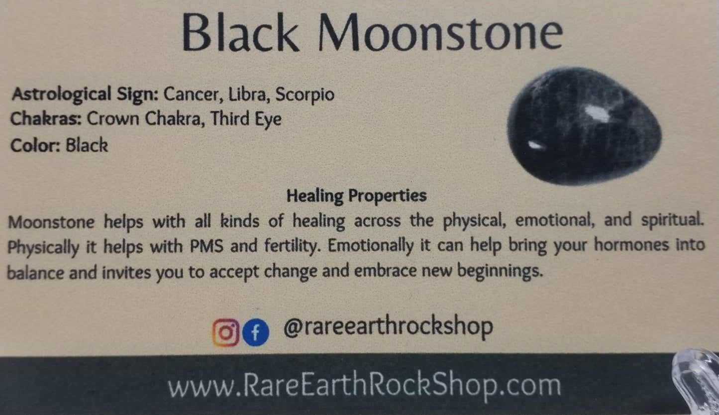 Black Moonstone 8mm Bracelet