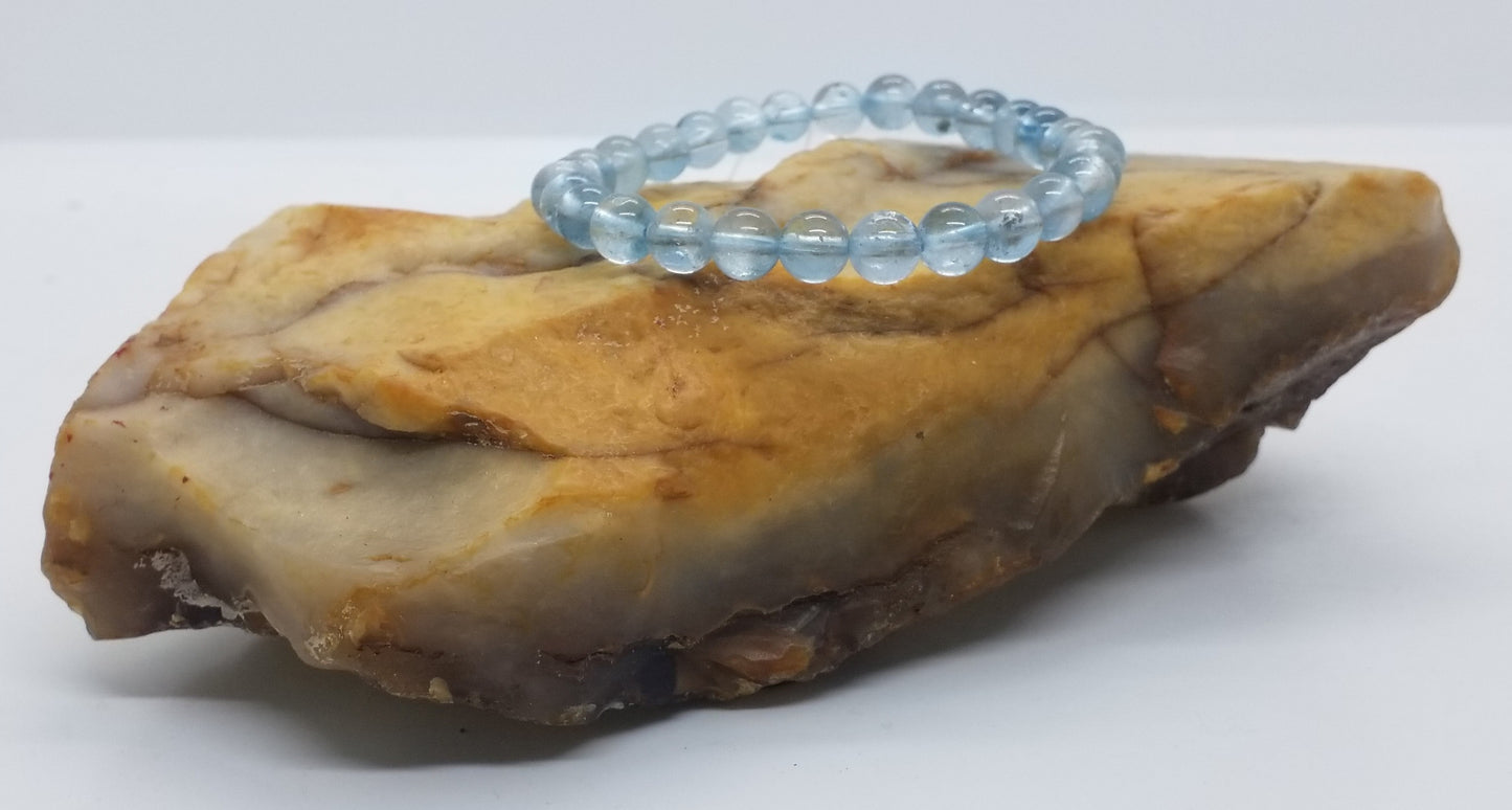 Blue Topaz Bracelet 6mm