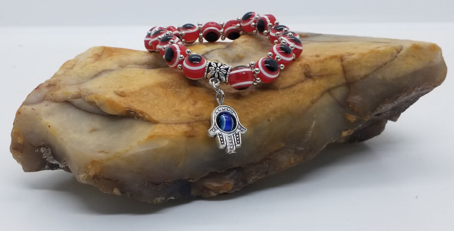 Evil Eye Stretch Bracelet 8mm