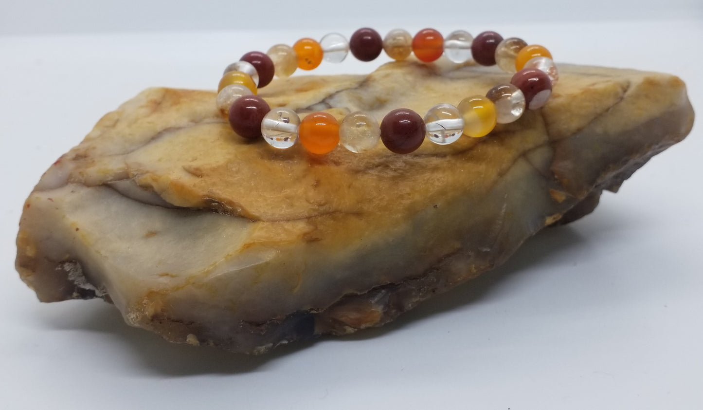 Zodiac Specific Stone Bracelet (Aries) 8mm