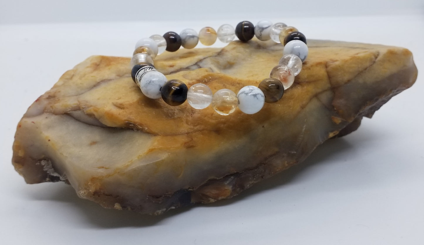 Zodiac Specific Stone Bracelet (Gemini) 8mm