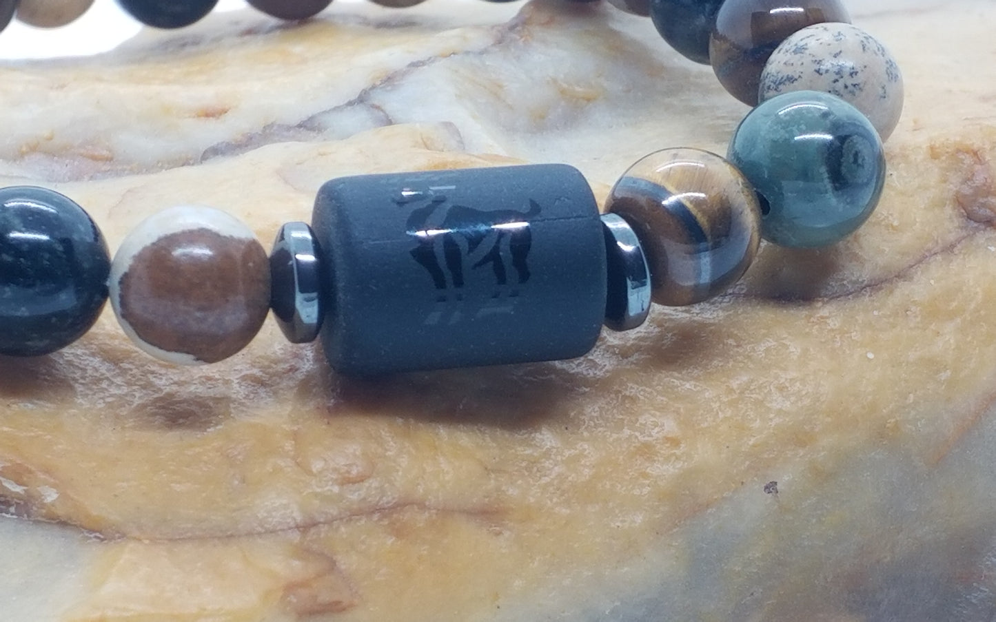 Zodiac Symbol Bracelet Aries 8mm