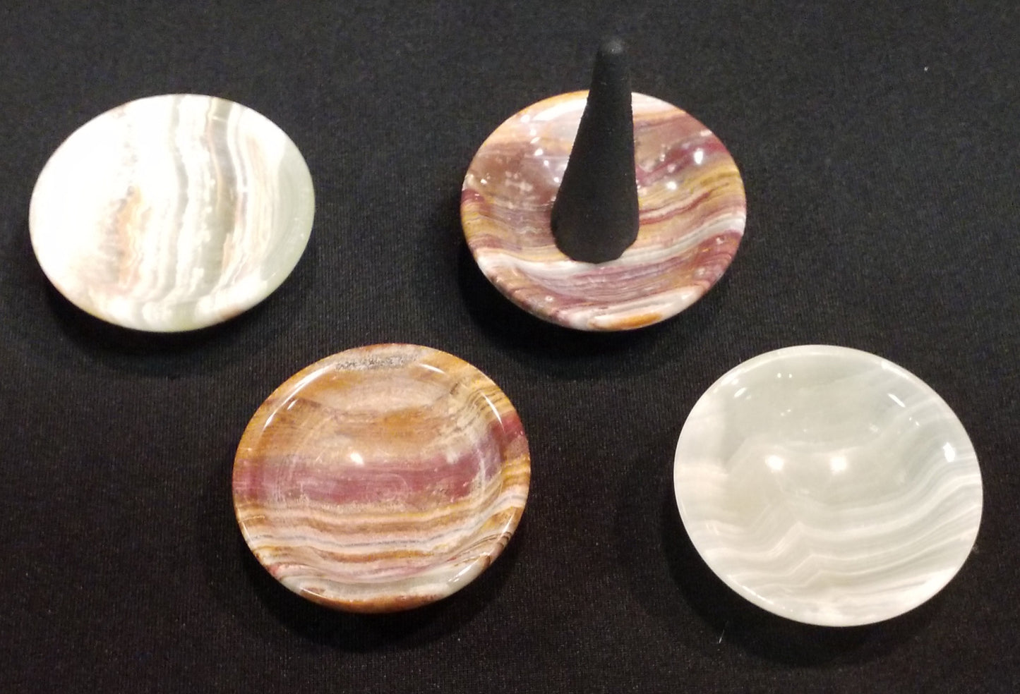 Onyx incense bowls