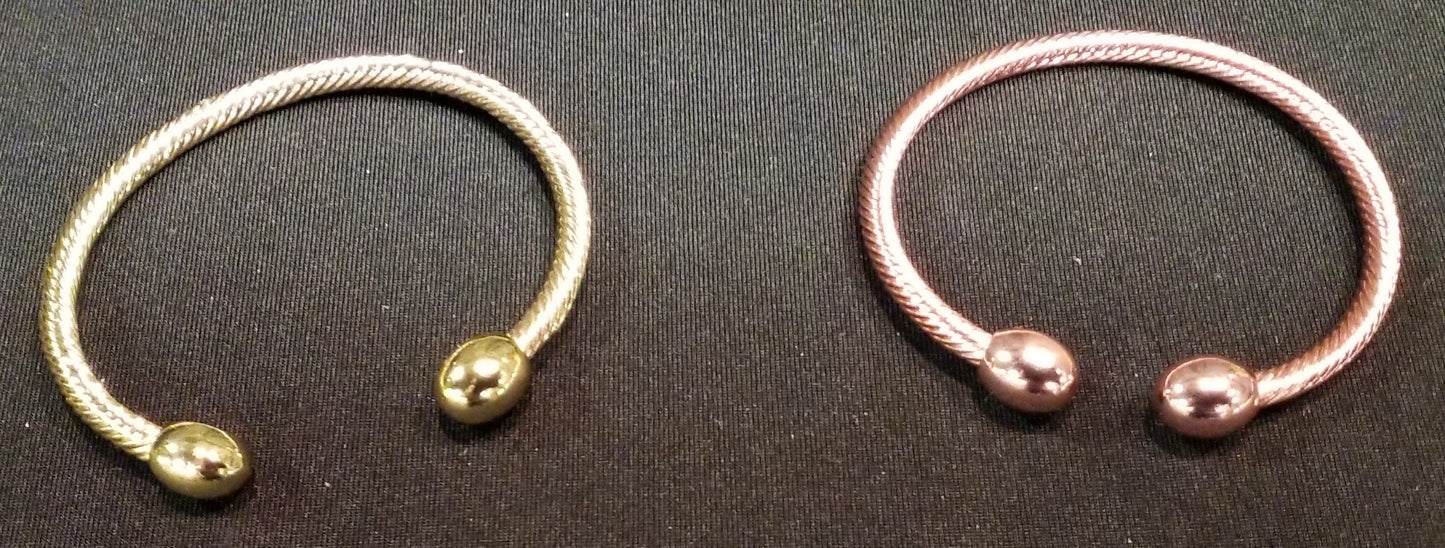 Copper Braid Bracelet with Magnets