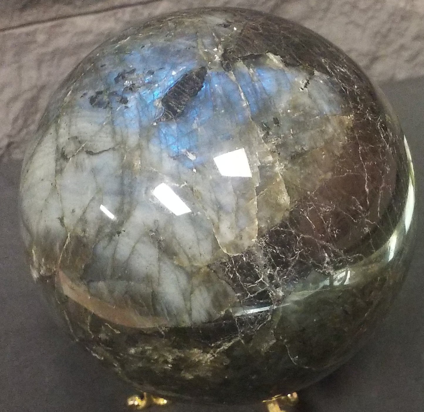 Labradorite Sphere 6.9 lbs
