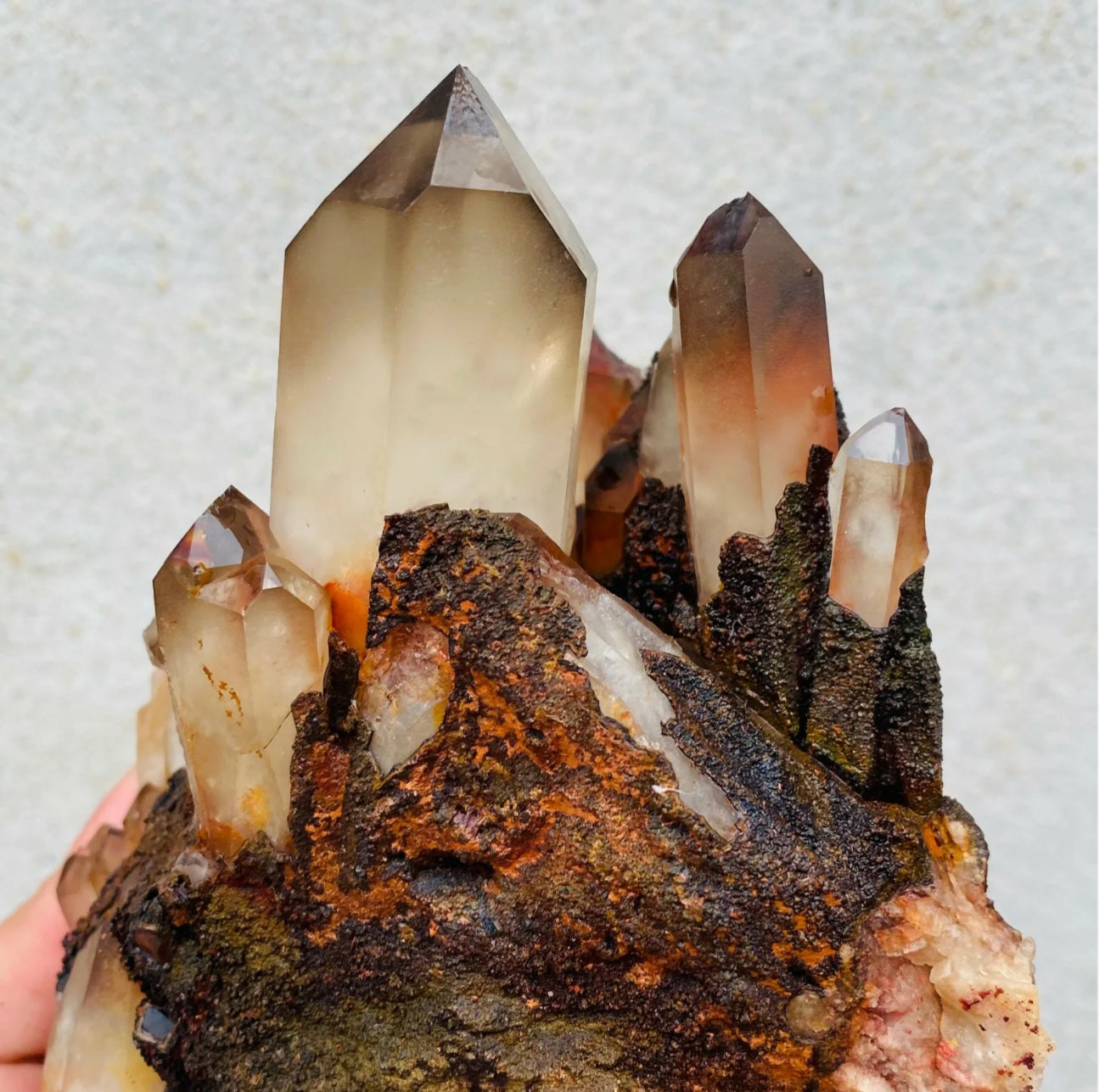 Smoky Citrine Quartz Cluster