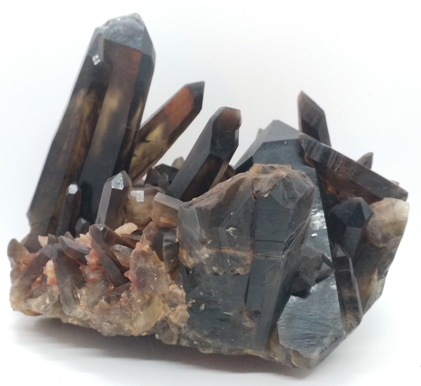 Smoky Quartz Crystal Cluster