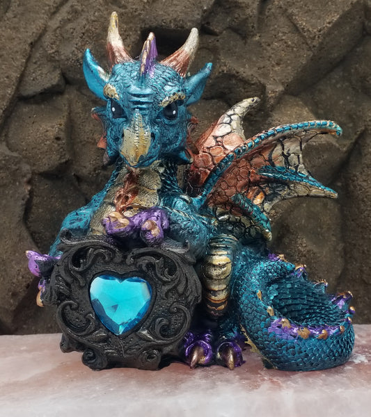 Dragon/ Aqua with Gem