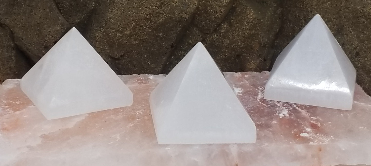 Selenite Pyramid/ Small