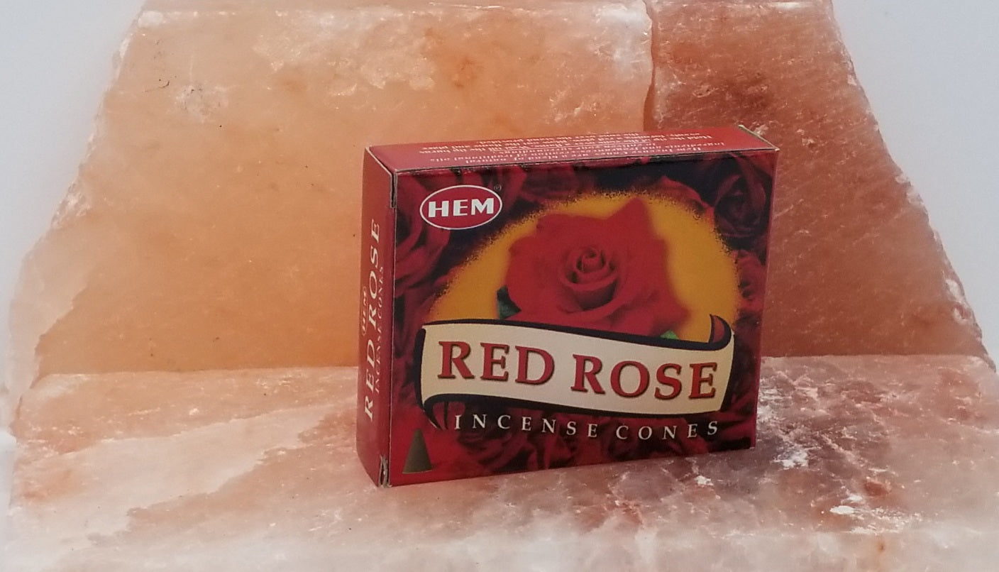 Red Rose Incense Cones