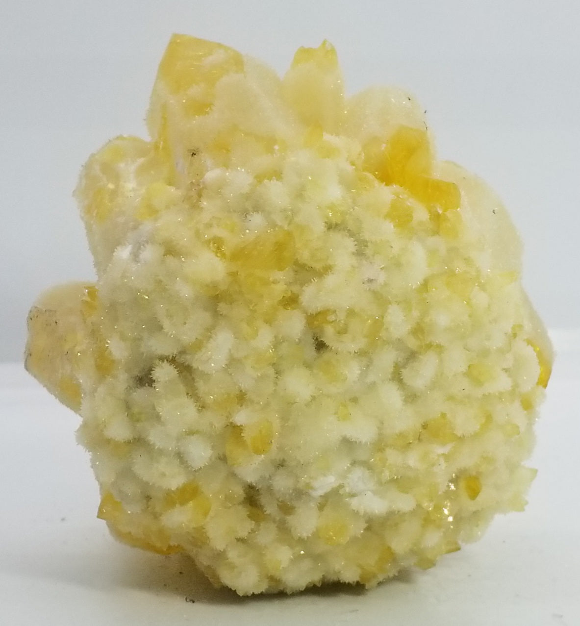 Yellow Orange Ghost Phantom Quartz Cluster #7