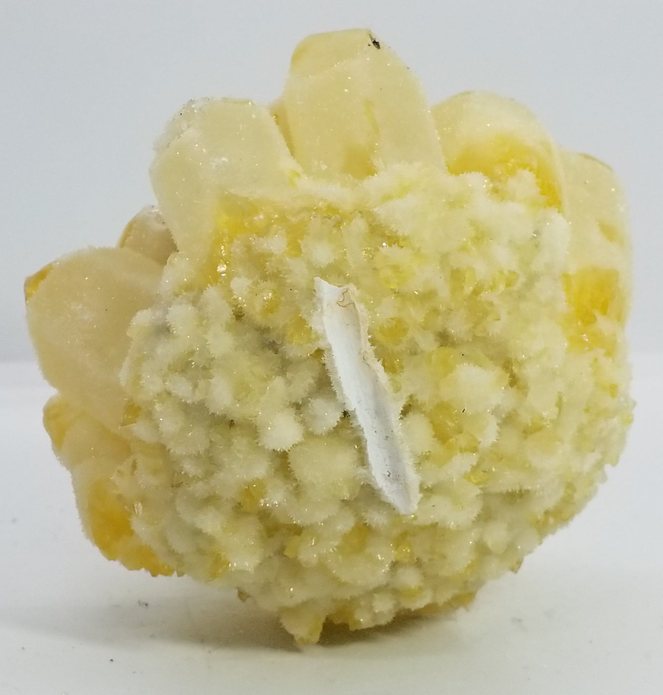 Yellow Orange Ghost Phantom Quartz Cluster #8