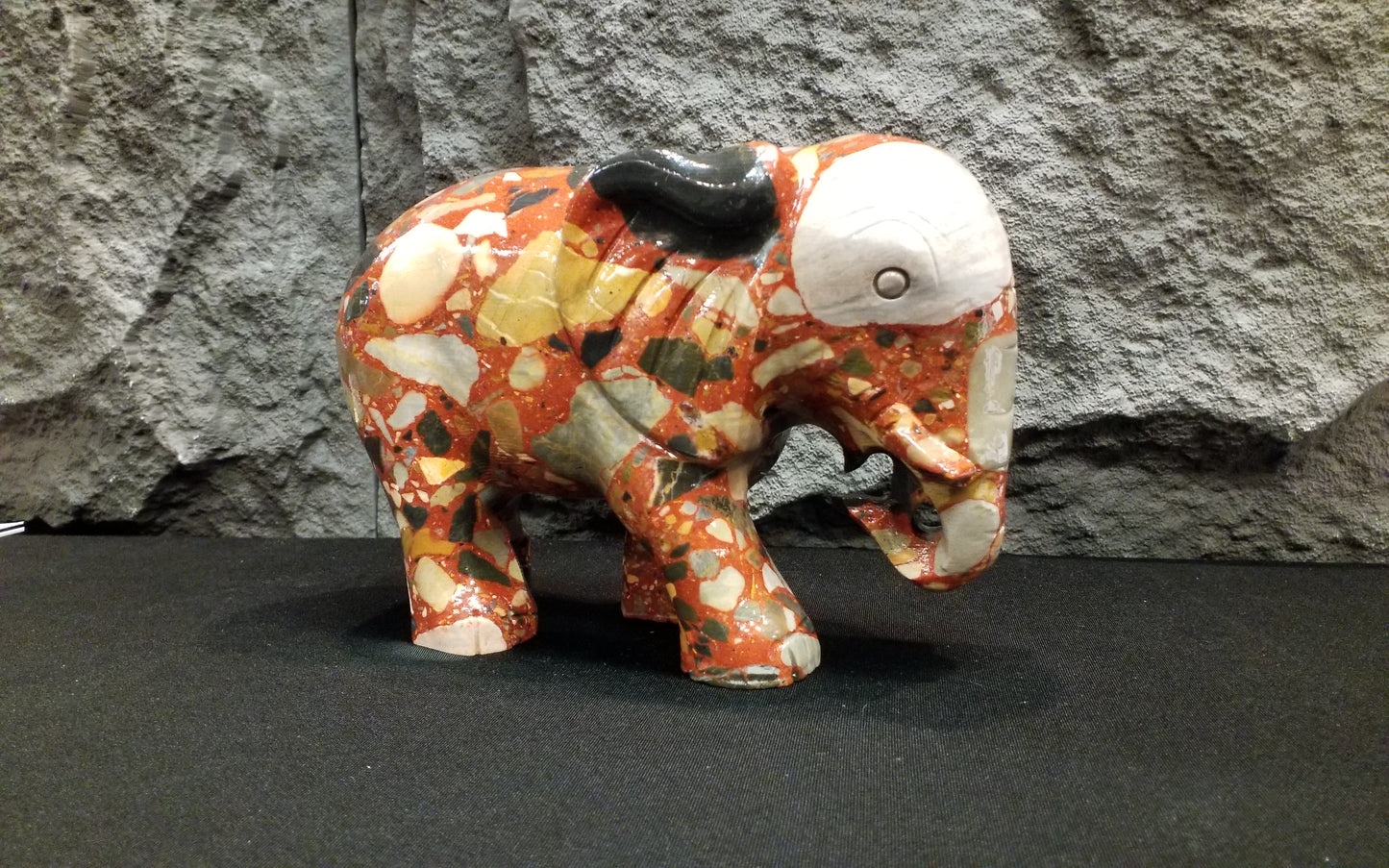 Large Ocean Jasper Elephant