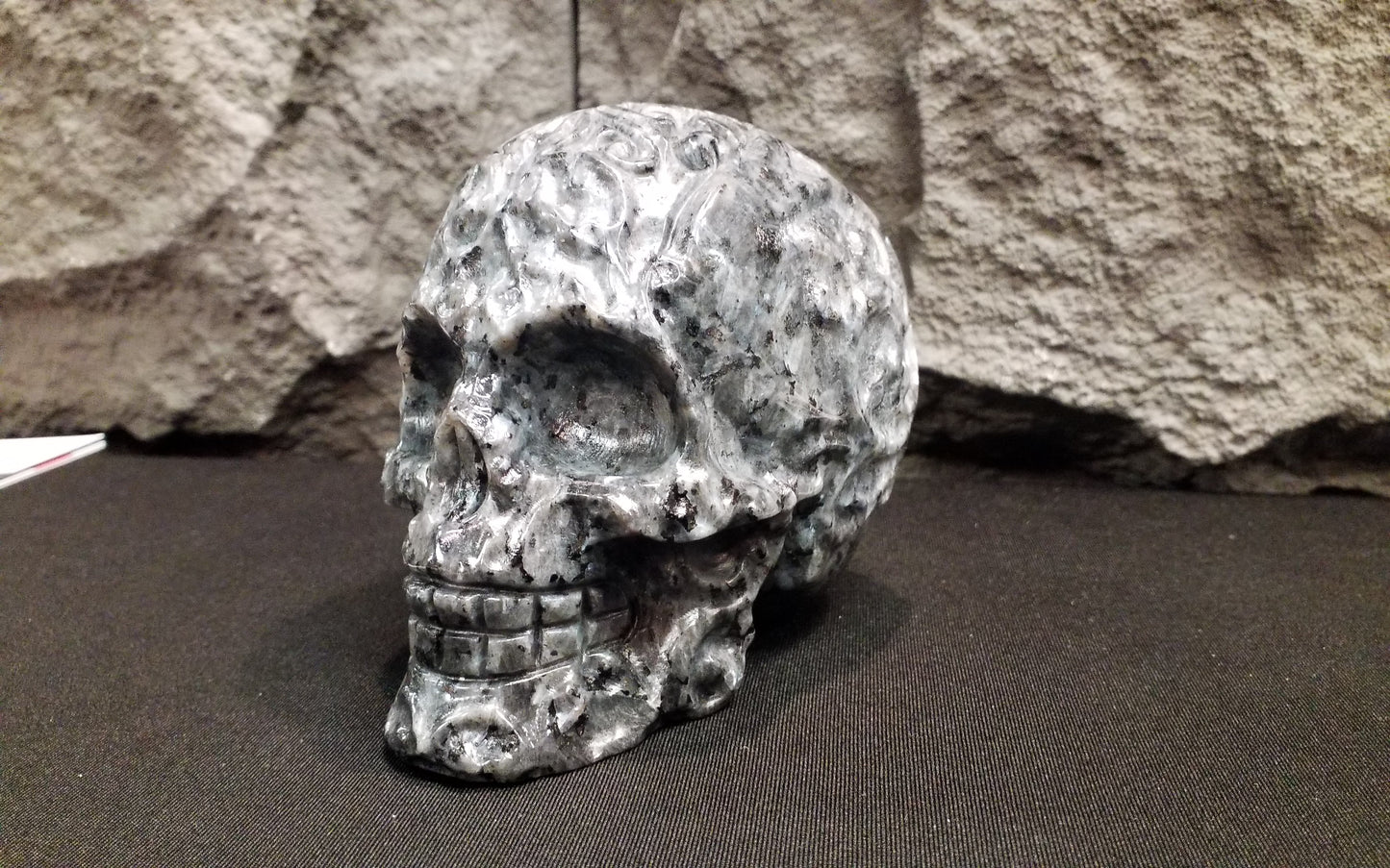 Larvikite Skull 4"