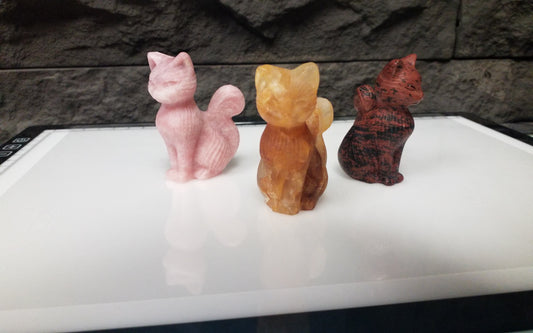 Gemstone Cat (various materials)