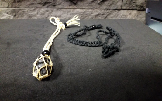 Rope Necklace Stone Holder (various colors)
