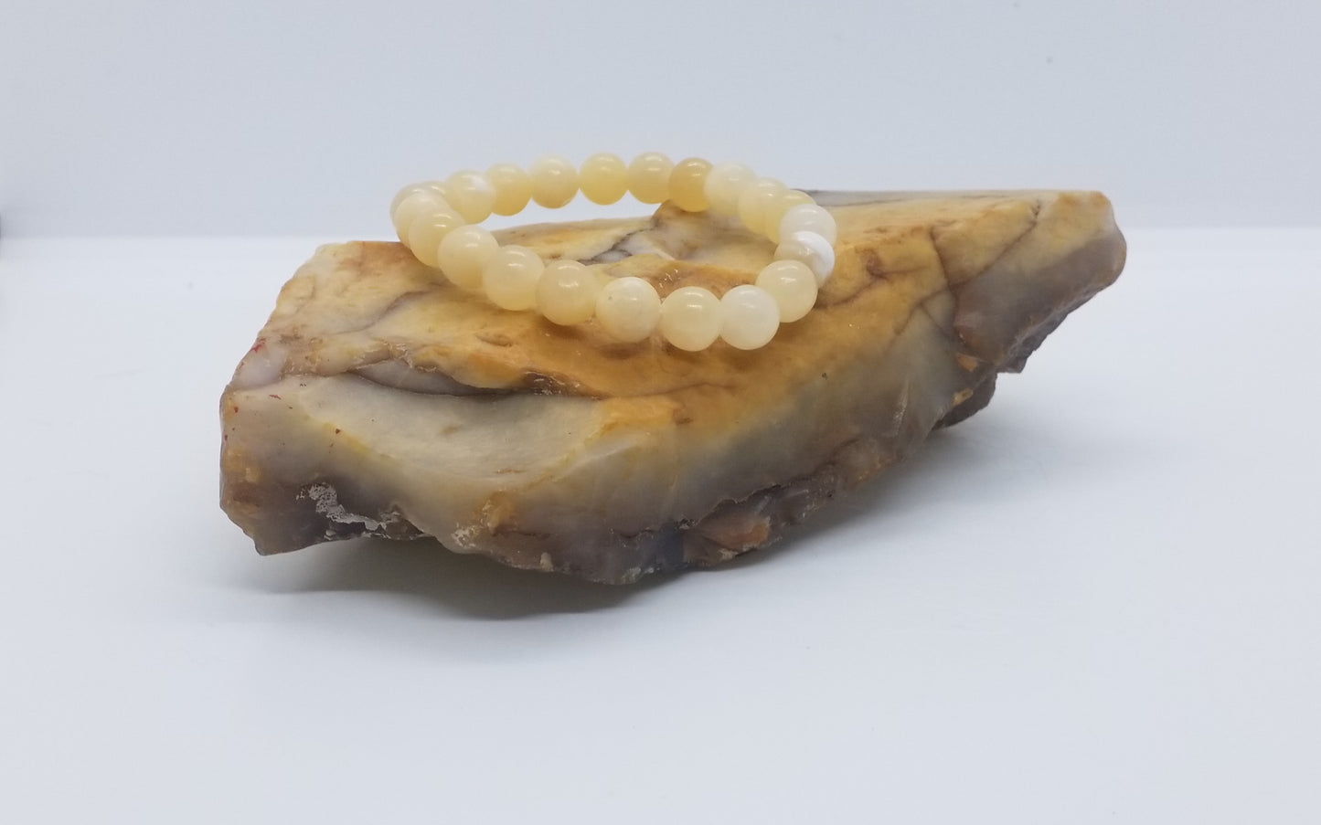 Orange Calcite Bracelet 8mm