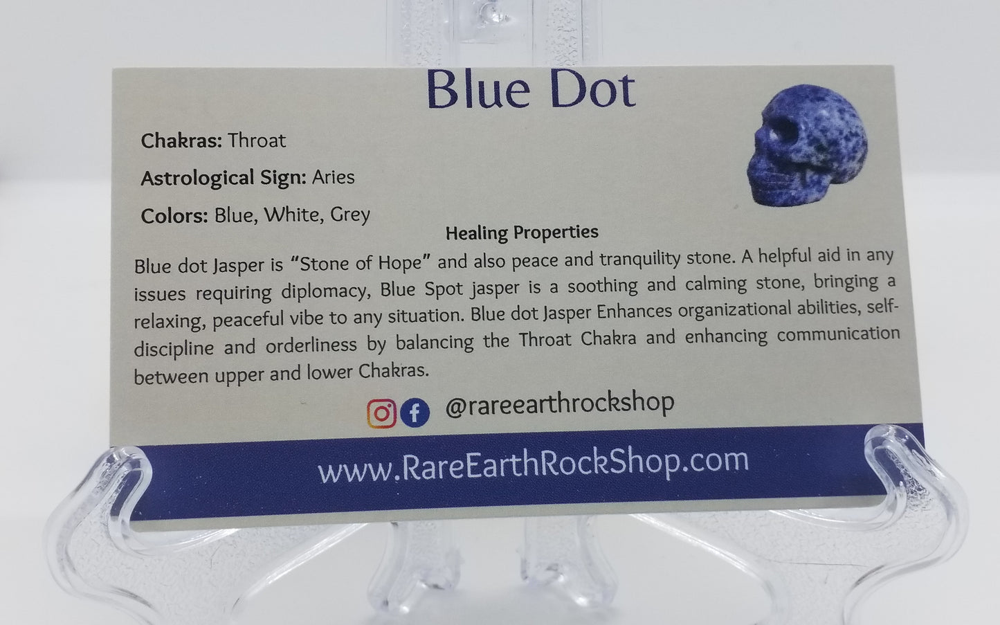 Blue Dot Bracelet 8mm