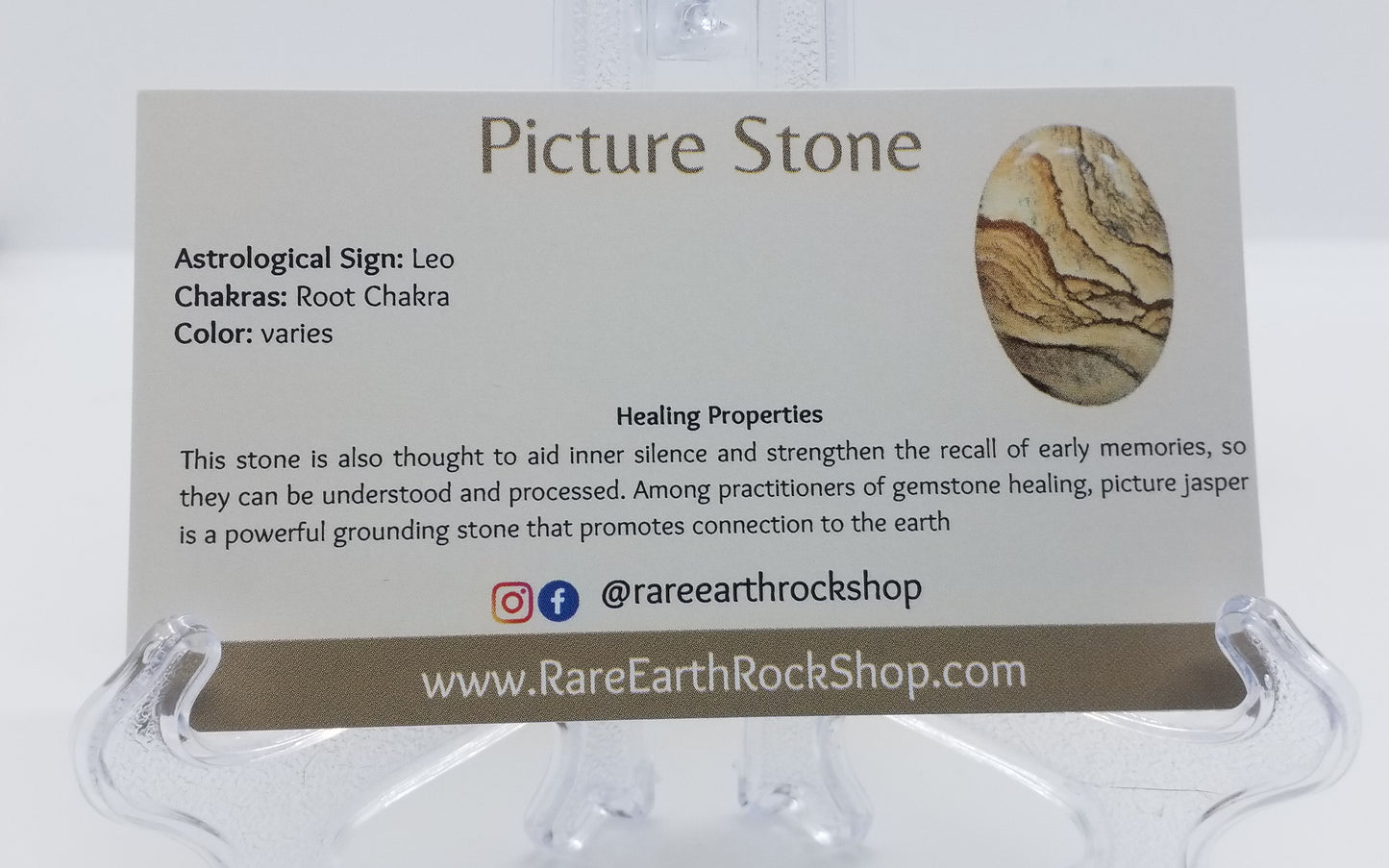 Picture Stone Bracelet 8mm