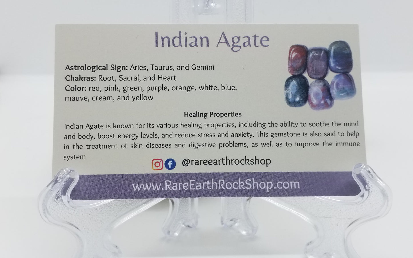 Indian Agate Bracelet 8mm